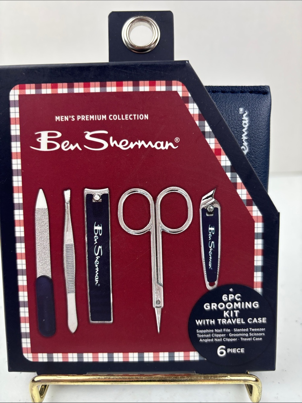 Ben Sherman Navy and Silver 6-Piece Men’s Grooming Kit